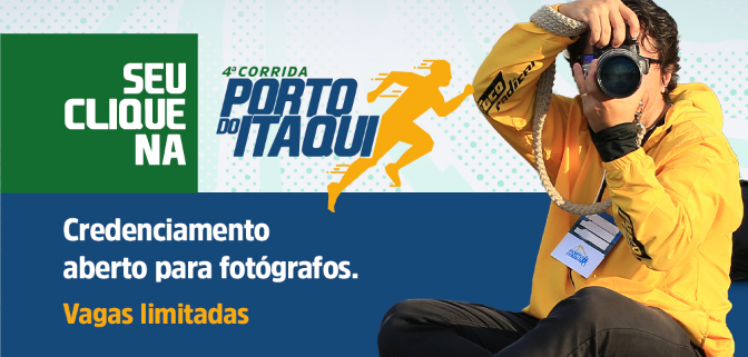 Fotógrafos já podem se credenciar para a cobertura da 4ª Corrida do Porto do Itaqui